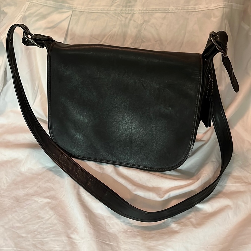 Coach 1941 Leather Saddle Bag 75th Anniversary Limited Edition Black Crossbody